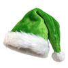Hand-Sewn LED Plush Christmas Hat with Strap - Holiday Decoration for Adults & Children