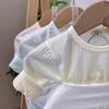 Baby Summer Airy Cotton Clothing Set: Ultra-Thin High-Waisted Diaper Cover and Breathable Home Wear for Infants.