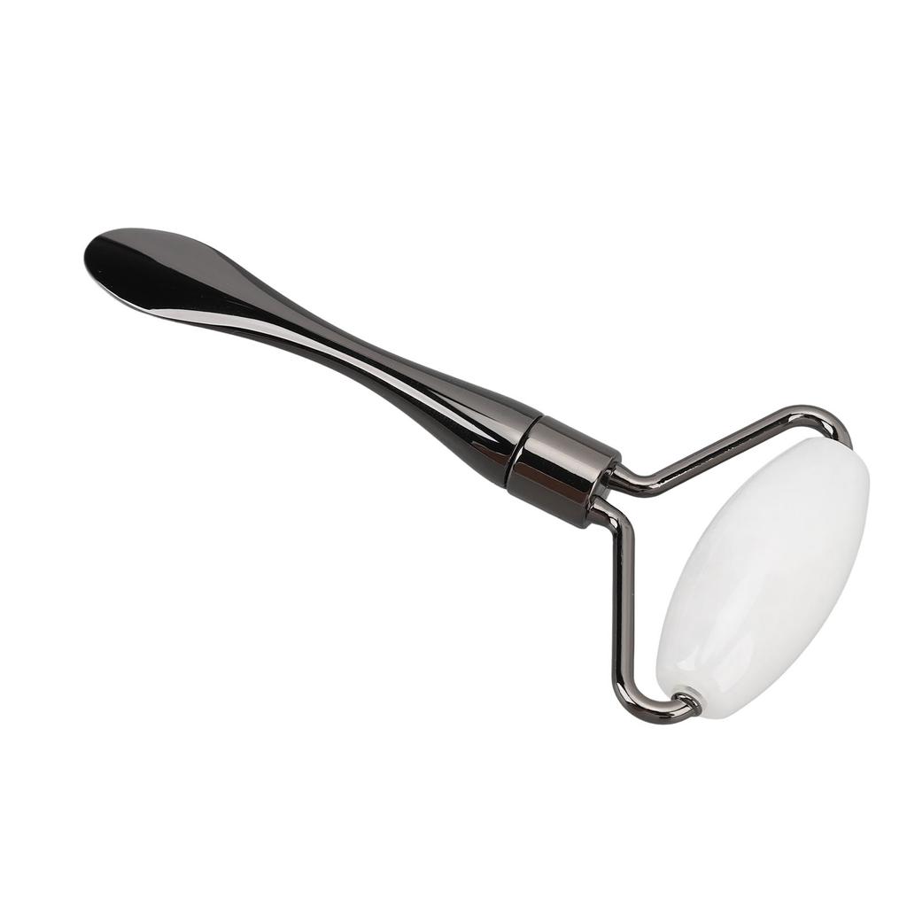 Eye Cream Applicator Roller Jadestone Face Massage Stick Zinc Alloy Cream Spoon for Daily Skincare