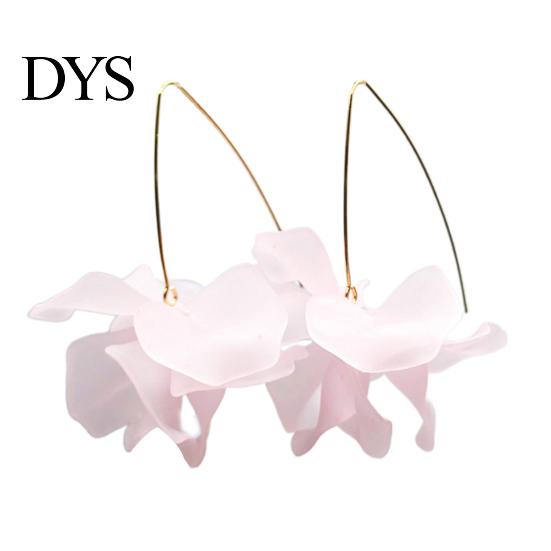 Blumenohrringe 1 Paar Haken Böhmischer Schmuck Übertrieben Bankett Handgefertigt Blütenblatt für den täglichen Gebrauch Hochzeit Dating