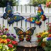 6pcs Metal Butterfly Iron Wall Art Decor Home Wall Decoration Garden Living Room Bedroom Kitchen Porch Wall Hanging Sculptures