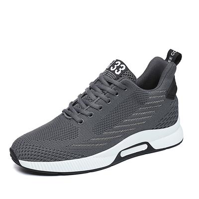 Autumn Men's Mesh Shoes Breathable Thick Sole Shoes Men's Casual Shoes Outdoor Travel Shoes Inner Elevated Shoes Durable