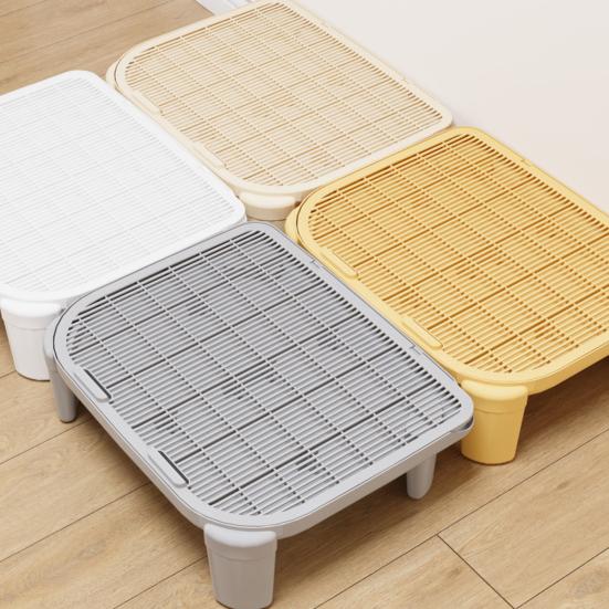 Cat Ramp for Litter Box Elevated Cat Litter Ramp Double Layered Litter Trapper with Filter Function for Small And Elderly Cats