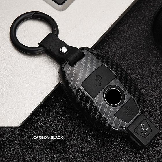 ABS Carbon Fiber Car Remote  Key Case Cover for Mercedes Benz A B R G Class GLK GLA W204 W251 W463 W176