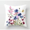 New Flower Plant Peach Velvet Pillow Case Sofa Pillow Car Cushion