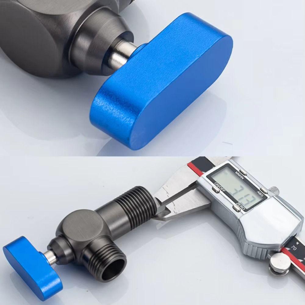 High Quality Red Blue Water Control Valve Brass Cold and Hot Distinction Corner Valve Water Stop Valve Bathroom