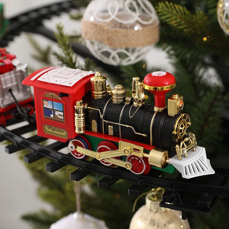 Electric Luminous Hanging Track Train - Christmas Decoration Toy for Kids