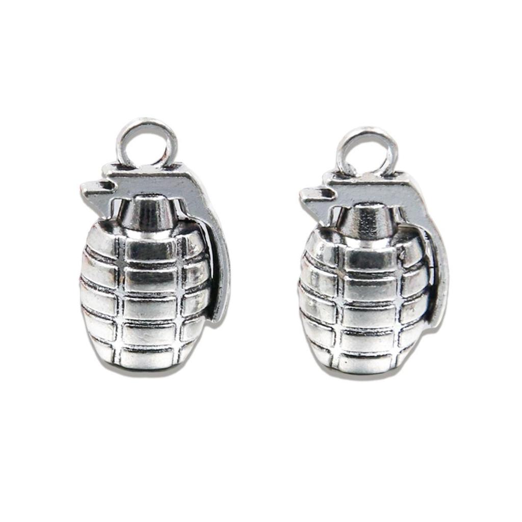 DIY Weapon Charm Pendants - Gun, Grenade, Dagger Models