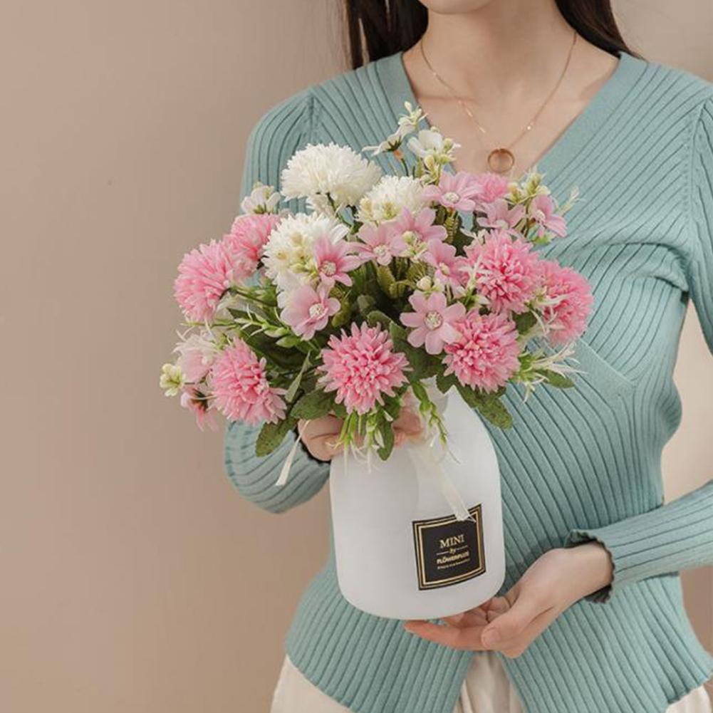 Simulation  Bouquet Ball Chrysanthemum Small Daisy Artificial Fake Flower For Home Wedding Party Table Decoration Photo Props