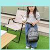 Stylish Modern Korean Kindergarten Backpack For Kids Durable Denim Fabric Design