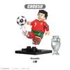 G0182 G0183 Soccer Player Building Blocks Figures, Star Player Action Figures, Articulated Joints, Collectible Model Kit