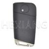 DROQ8 HE Old Model Modified HU66 Flip Car Key Shell Case For VW Volkswagen Golf 4 5 Passat B5 B6 Bora Polo Touran Jetta Seat Skoda