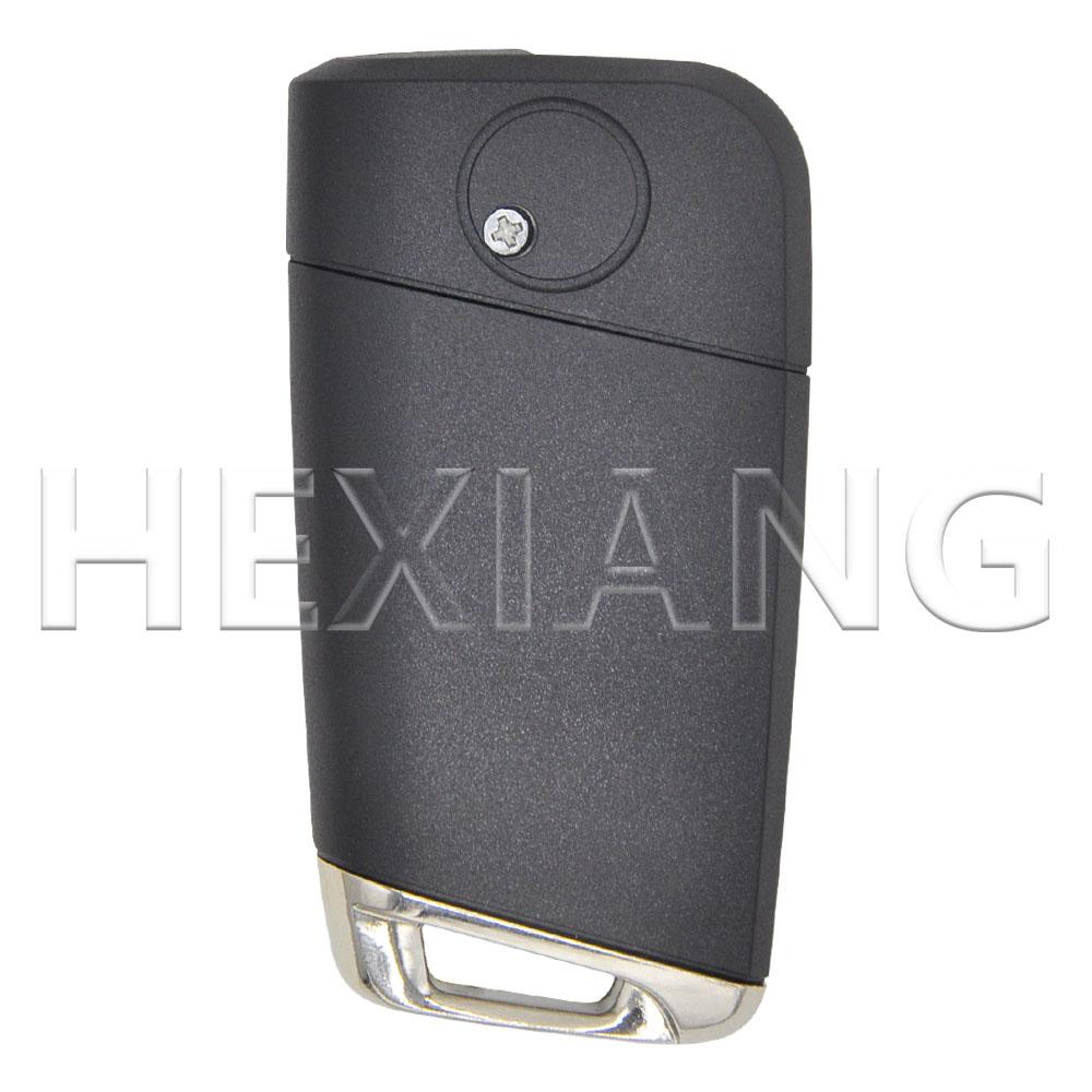 DROQ8 HE Old Model Modified HU66 Flip Car Key Shell Case For VW Volkswagen Golf 4 5 Passat B5 B6 Bora Polo Touran Jetta Seat Skoda