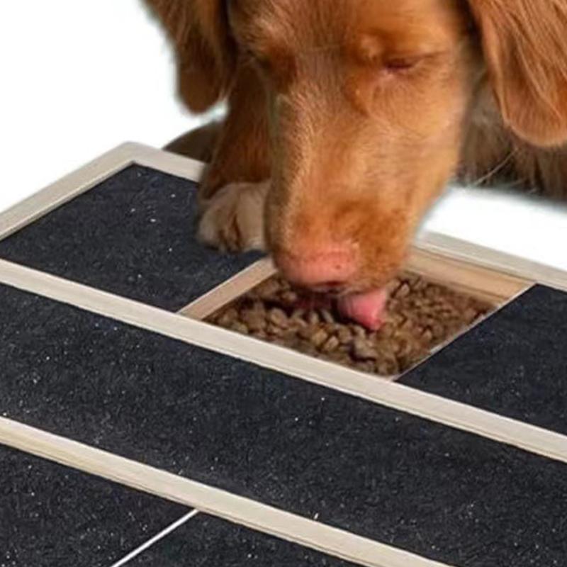 Flexible Canine Grooming Scratcher Board From Sustainable Wood assists Tooth Health 35x25cm