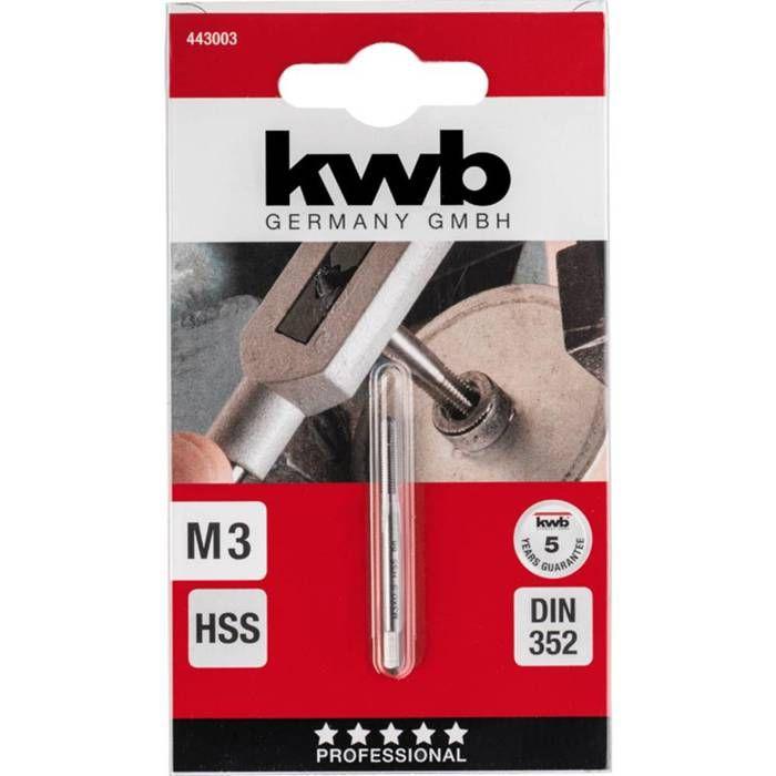 Tarauds machine - KWB - 443003 - Acier HSS laminé - Filetage dans différents matériaux