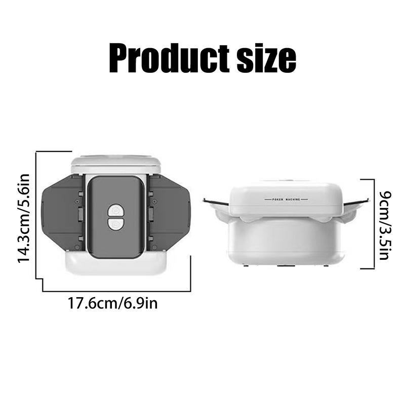Automatic Card Shuffler For 1-2 Decks, One-Click Shuffling And Manual Mode, Portable Rechargeable (2600Mah)
