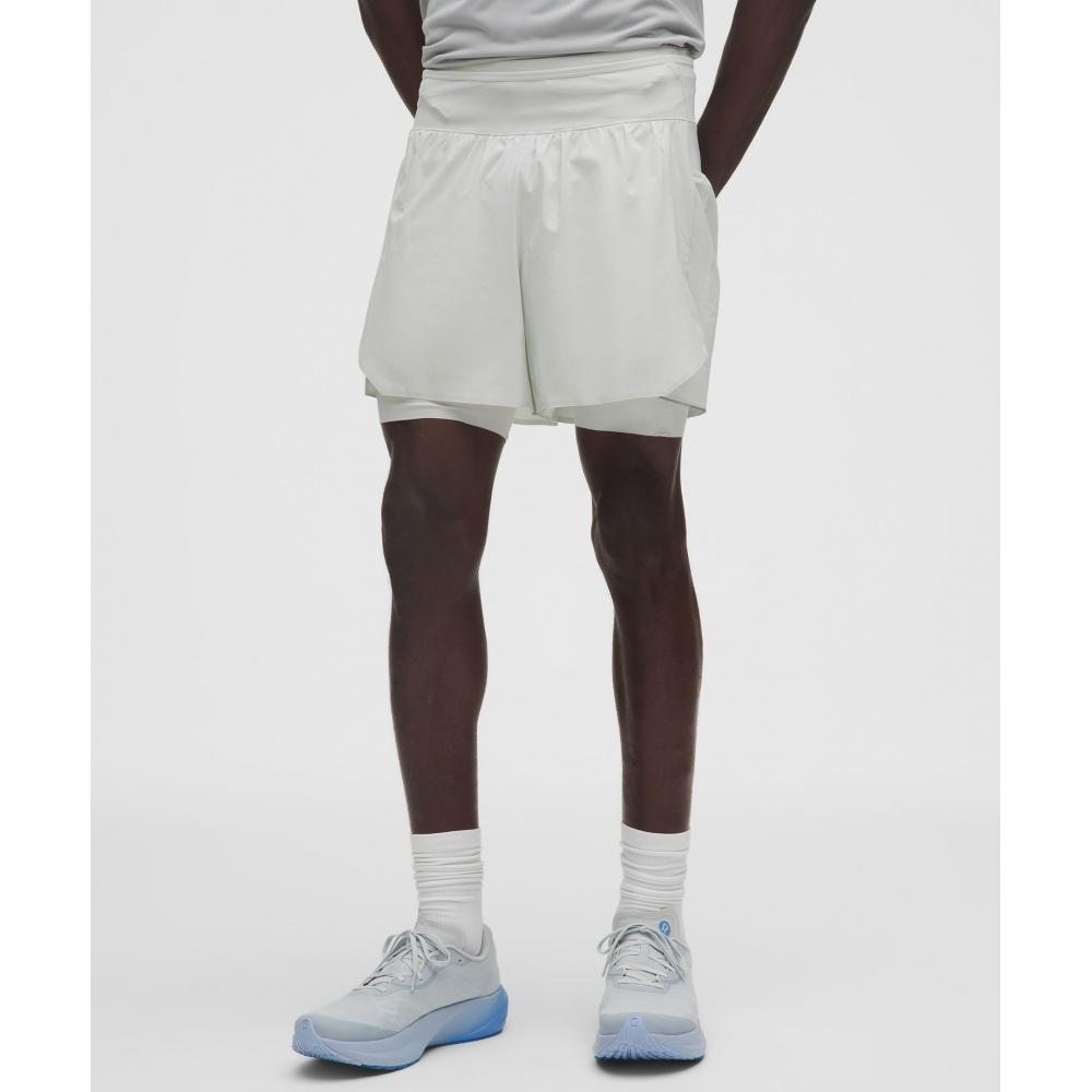 Lululemon Fast And Free Multi Pocket Running Short 5  Vapor