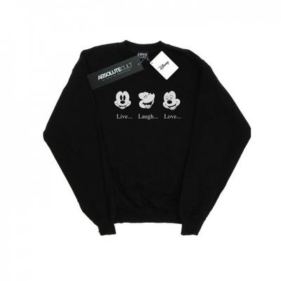 Sudadera para mujer/señoras Mickey Mouse Live Love Laugh