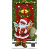 Christmas Door Cover Decoration Santa Claus Elk Open Door Welcome Christmas Background Indoor Outdoor Porch Banner Party