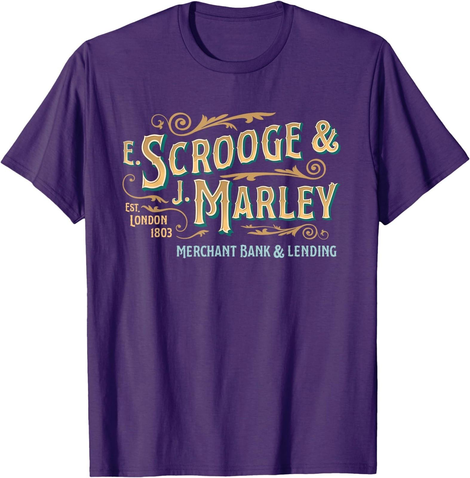 Victorian Design Scrooge & Marley Est 1803 Ebenezer Scrooge T-Shirt S разноцветный