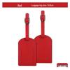 Thickened PU Leather Luggage Tag with Signature Card and Anti-Lost Features