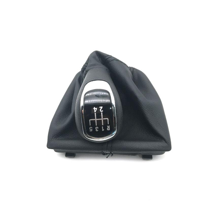 

5Speed 6 Gear Car Gear Shift Knobs With Giator Leather Boot For Skoda Superb II Yeti 2008 2009 2010 2011 2012 5speed