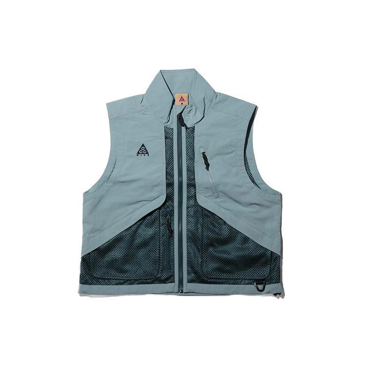 Nike ACG Vests Unisex Dark Jungle Green Stand Collar Moderate Workwear BQ7290-041