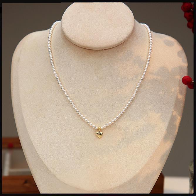 Elegante Gänseblümchen-Perlen-Choker-Halskette: High-End, Ultra-Feines, Leichter Luxus Design für Damen