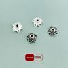 Sterling Silver Flower Spacer Beads for DIY Buddhist Bracelet Jewelry Making