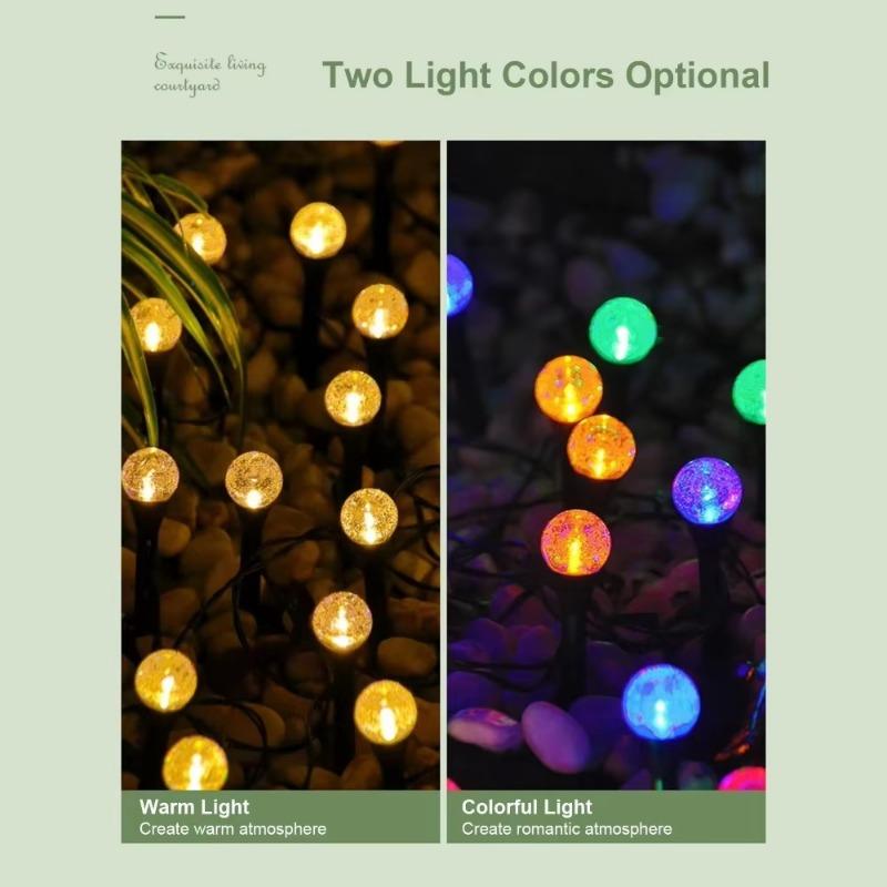 5M 6M 8M Outdoor Solar Blasen Rasenlampe Lichterkette Landschaftsdekoration Wasserdichte LEDs Solarbetriebene Erdspießleuchten Garten Hof