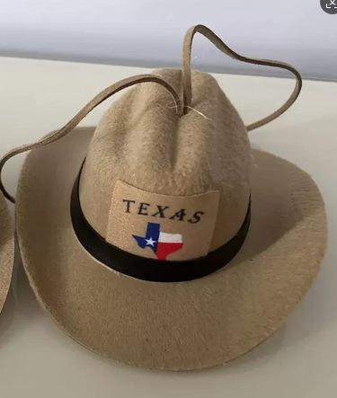 

Car cowboy hat US Mexico printing label car pendant