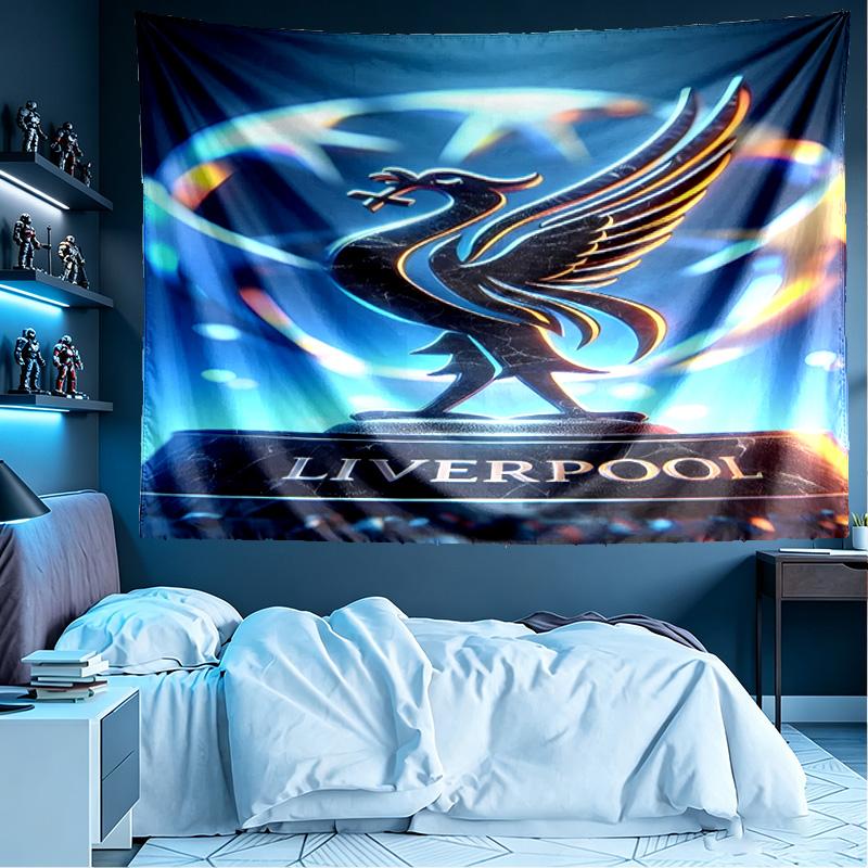 Liverpool F.C Print Tapestry, Lightweight Wall Hanging, for Bedroom, Dorm, Living Room, Home Art Decor - Birthday Christmas Gift for Friends