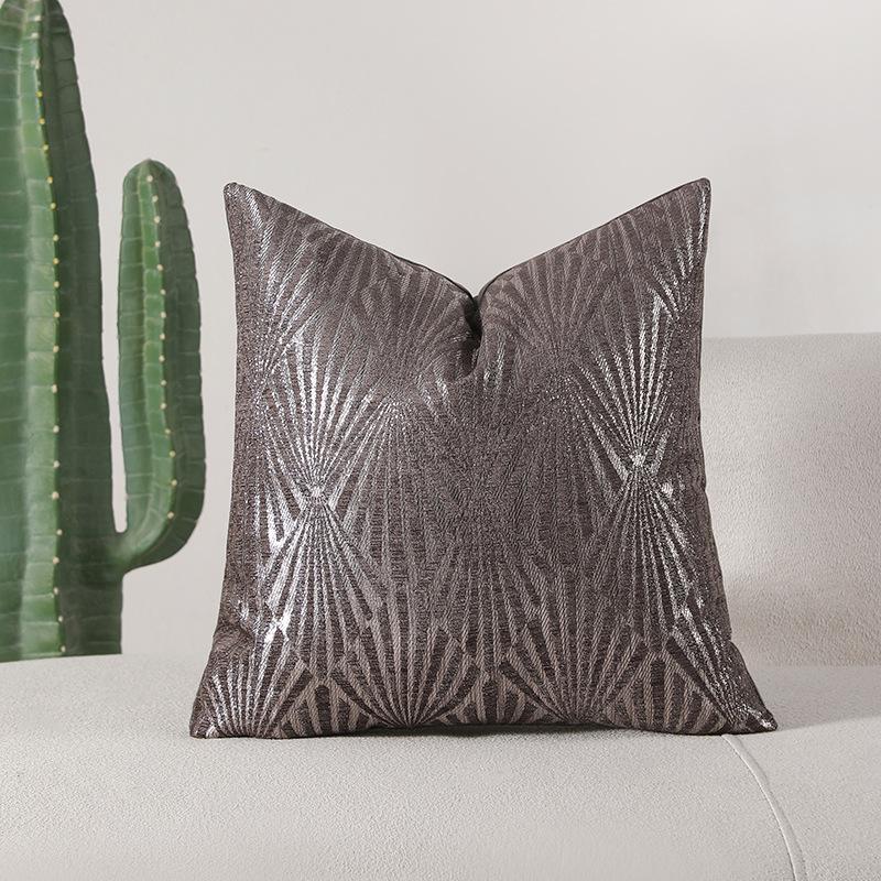 

Простой серебристый чехол на подушку с цветком-веером Подушка Подушка Чехол на подушку 45 * 45cm (excluding core)