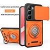 Shockproof Armor Ring Stand Phone Case For Infinix Hot60 Pro Plus 4G Hot60 Pro+ 4G Power Slide Camera Lens Protection Back Cover
