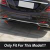 Stainless Steel Stickers Car Tail Throat Exhaust Pipe Decoration Frame Trim For Mercedes Benz S class 2018 Exterior Modified