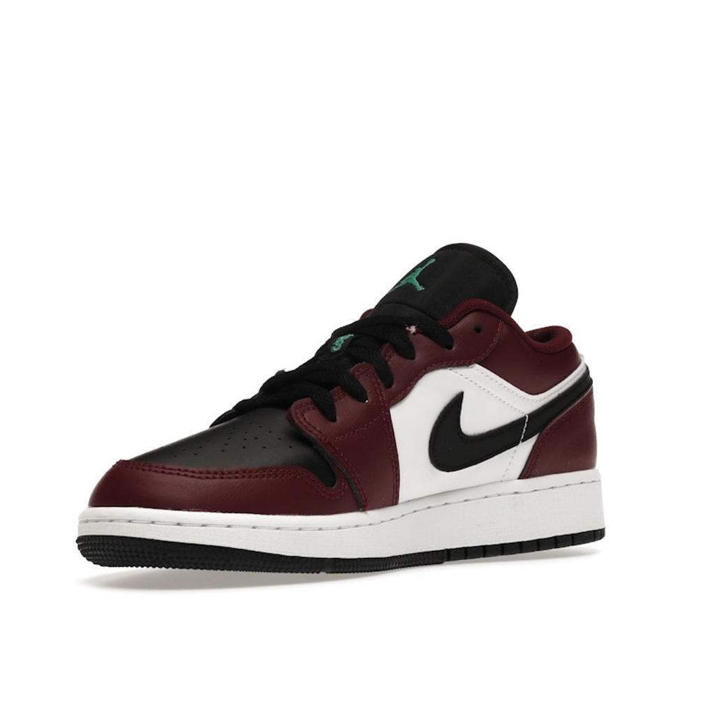Air Jordan 1 Low SE GS Dark Beetroot Dětské tenisky Červená Roma-Zelená Bílá DM0589-635