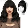Natural French Fake Air Bangs Wigs Fringe Hair Clip In Bangs Thin Hairpiece Extension Synthetic Hair Styling Tools for Women