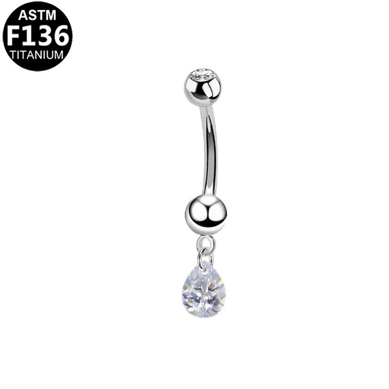 Titanium G23 Alloy Fashion Cross Navel Piercing Ring