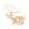 Butterfly Hollow Butterfly Headband Gold Double Layer Headband Fashion Tiara Hair Band  Women Use