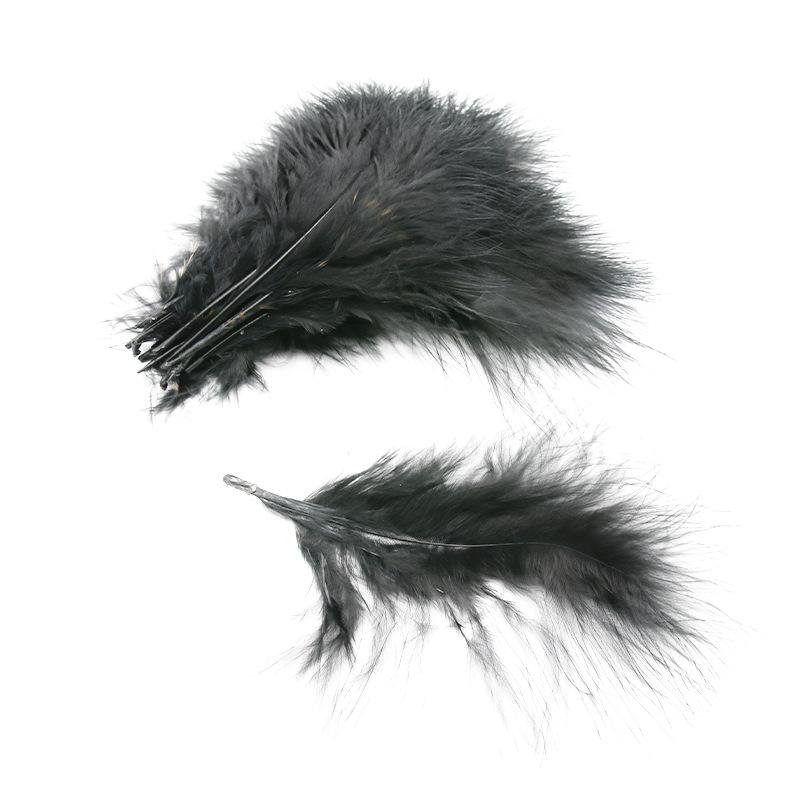 50Pcsdiy Color Feather Full Fleece Turkey Feather Clothing Antique Headdress Pet Toy Handicraft Decoration