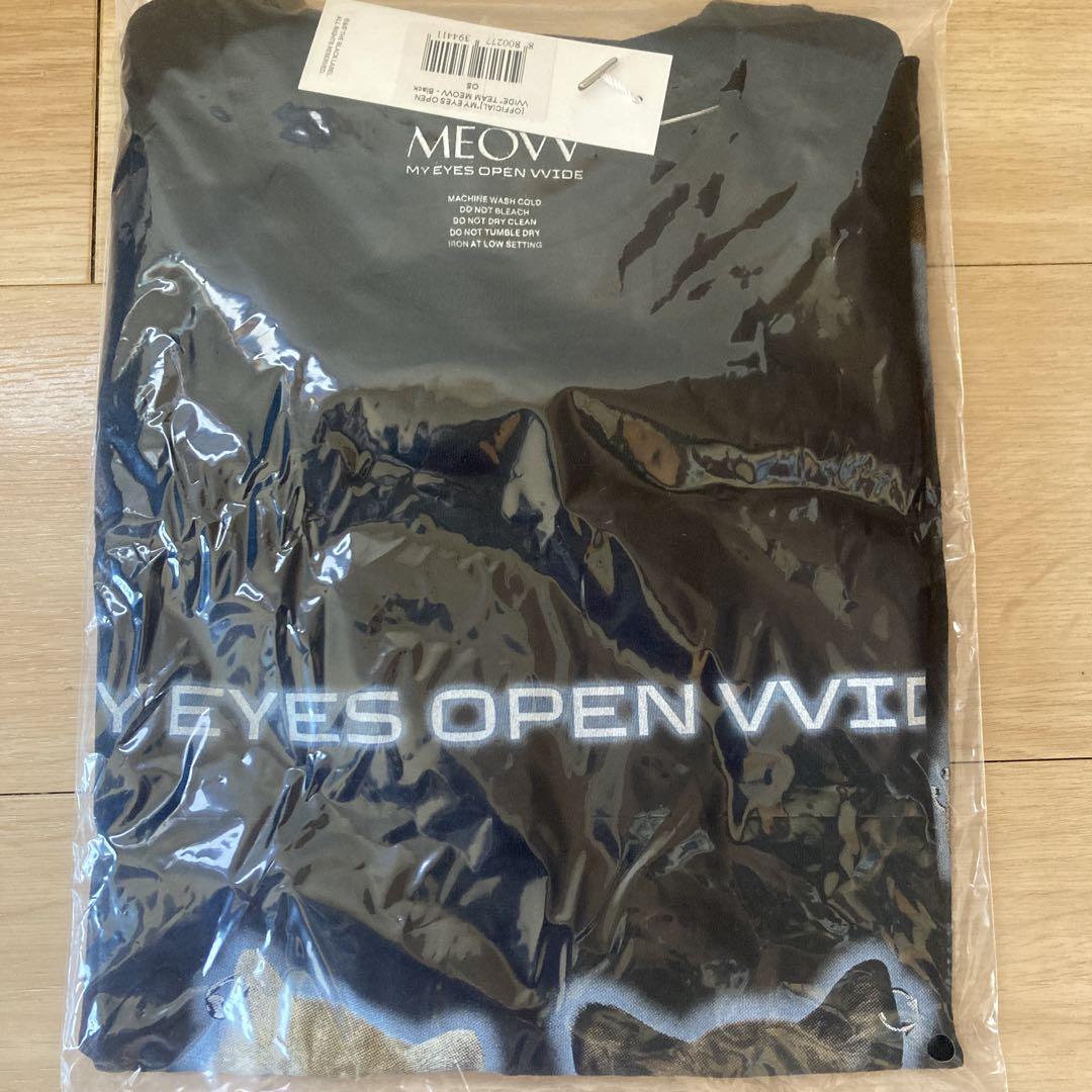 

[USED] MEOVV Official MD Korean Pop-Up T-Shirt Black