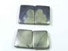 Natural Appach Gold Pyrite 2Matching Pair Octagon Cabochon Gemstone 15-18MM SK-2146