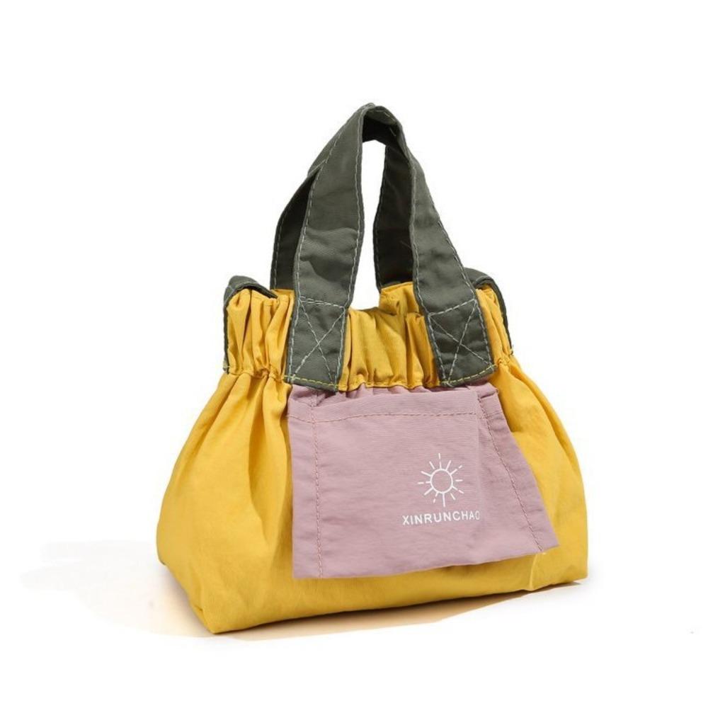 Cloth Nylon Shoulder Bag Lightweight Canvas Messenger Bag Cute Dumpling Bag  Women жёлтый