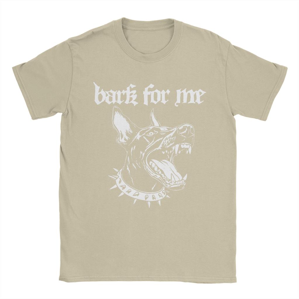 Bark for Me Fierce Doberman Blackletter Aesthetic Dog Lover Mens T Shirts Awesome Tees Short Sleeve Round Collar TShirt Cotton