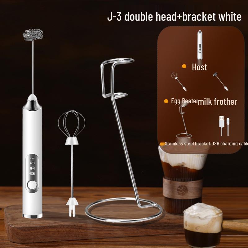 Portable Rechargeable Handheld Electric Milk Frother & Coffee Mixer