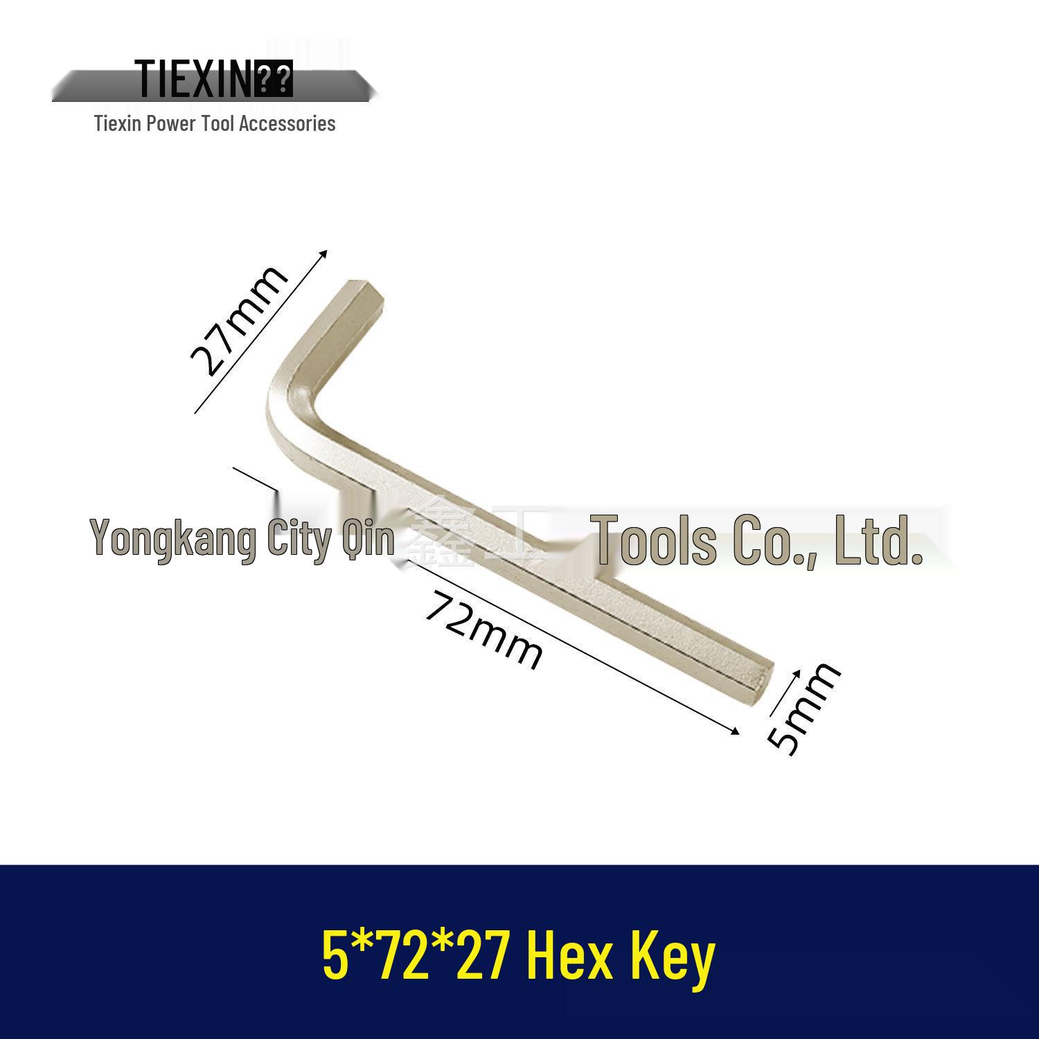 Angle Grinder Inner Hexagon Wrench (5*72*27) 5*72*27 Inner Hexagon