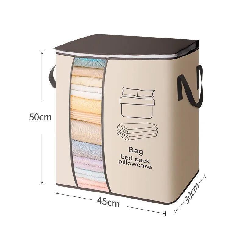 

Storage Organizer Clothing Organizer Shu Korean Wind-Driven Packaging Belt Home Non-Woven Fabric Wardrobe Organizer Clothing