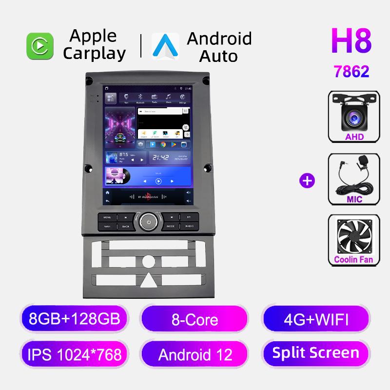 WIFI 4G Tesla Style For Peugeot 407 1 2004 - 2010 Android Car Radio Stereo GPS Navigation Multimedia Video Player No 2din 9.7''