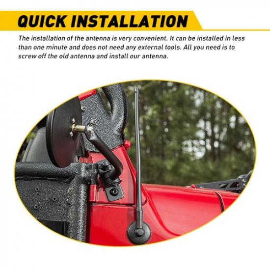 13" Car Radio Antenna Mast Compatible with For Ford F150 Raptor 2009-