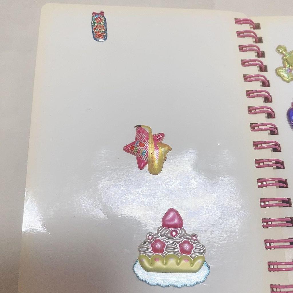 Used Sticker Book Heisei Retro Plump Glitter Shakashaka Transparent Doumori Lolita